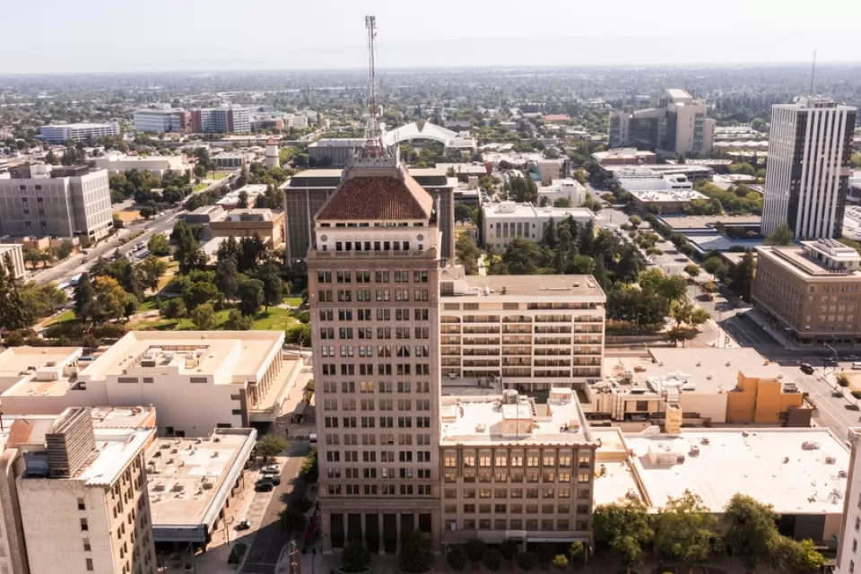 View of downtown Fresno, California